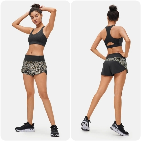 Outdoor Voices Leopard Hudson 2.5" Shorts XL - Picture 3 of 16